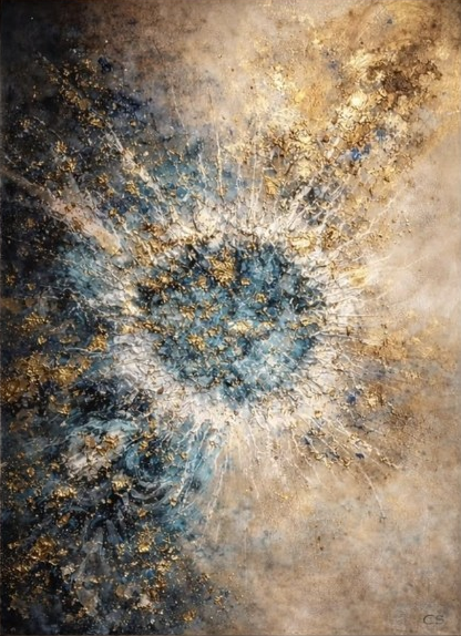 Gemälde Goldene Resonanz von Gramos Lipa